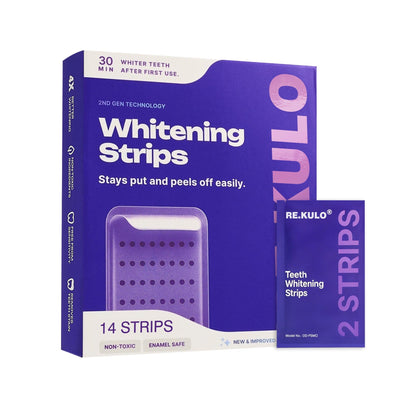 💜✨ Instant Bright Smile! Purple Whitening Strips – Color-Correcting Technology 🇦🇺🦷