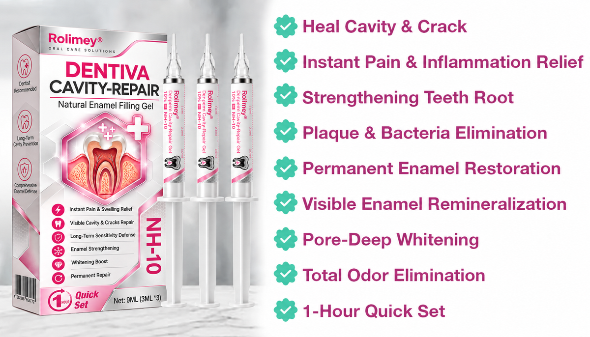 🧑‍⚕️Rolimey® DenPerm Cavity-Repair Natural Enamel Filling Gel