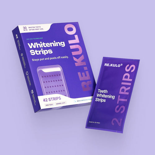 💜✨ Instant Bright Smile! Purple Whitening Strips – Color-Correcting Technology 🇦🇺🦷