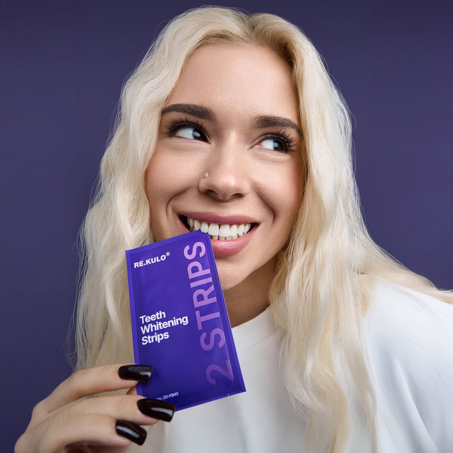 💜✨ Instant Bright Smile! Purple Whitening Strips – Color-Correcting Technology 🇦🇺🦷