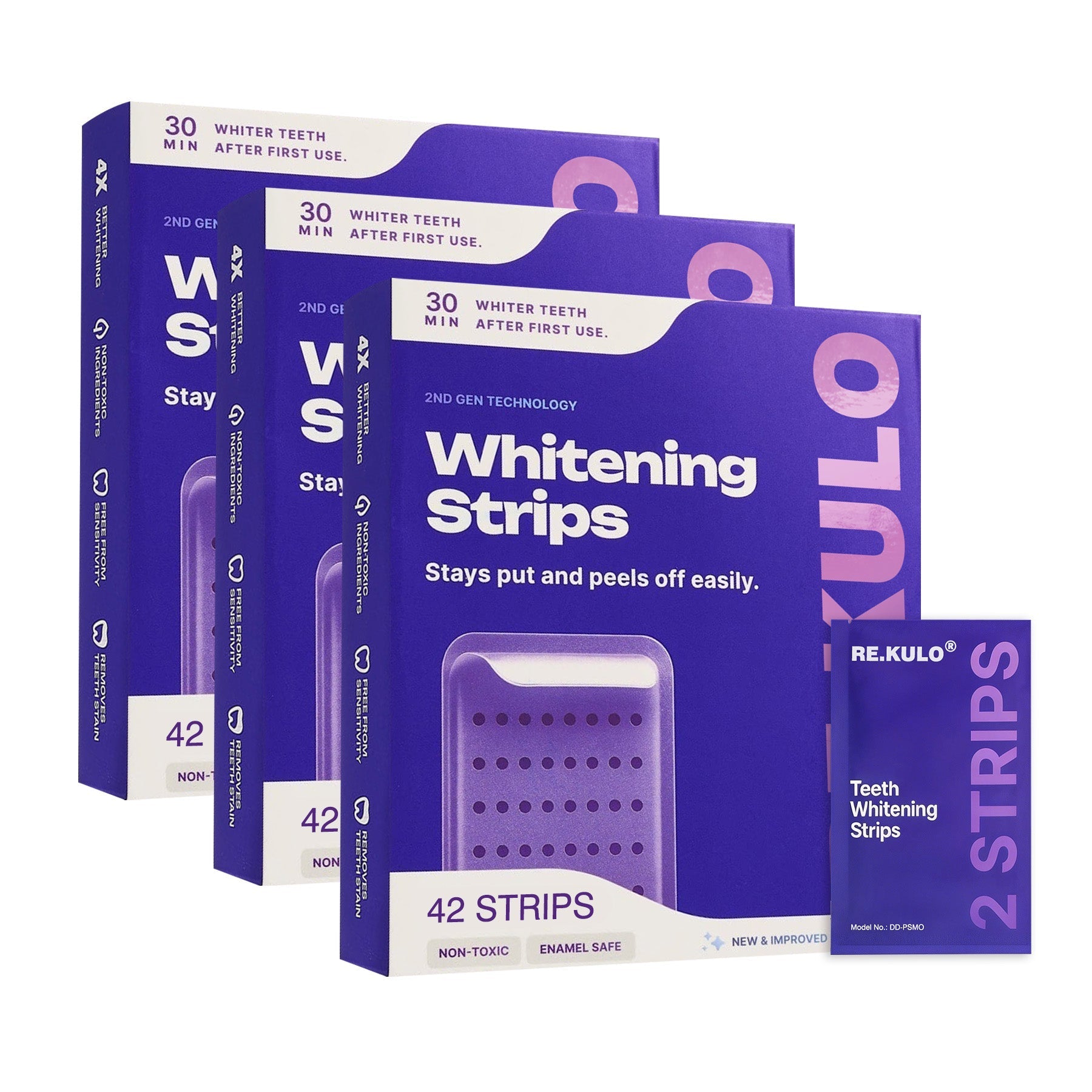 👑 Value 3-Pack -126 Strips (Long-Lasting)