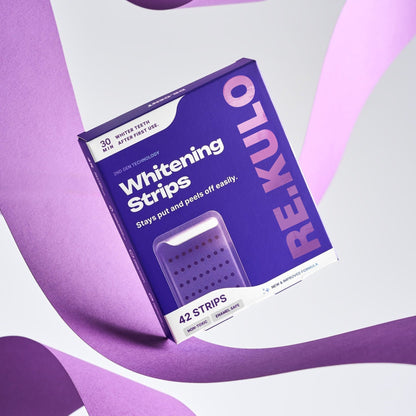 💜✨ Instant Bright Smile! Purple Whitening Strips – Color-Correcting Technology 🇦🇺🦷
