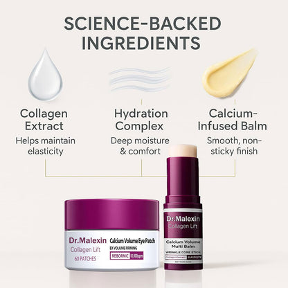 [Dr.Malexin Official] Collagen Lift Eye Stick + Patch Duo